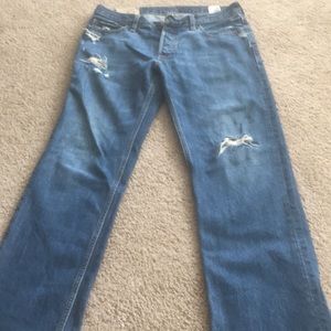 Men's Hollister distressed jeans medium wash